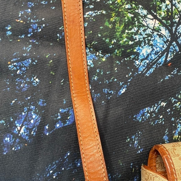 CELINE Crossbody Bag Beige & Brown leather & Textile -Pristine inside & Out - Picture 14 of 16